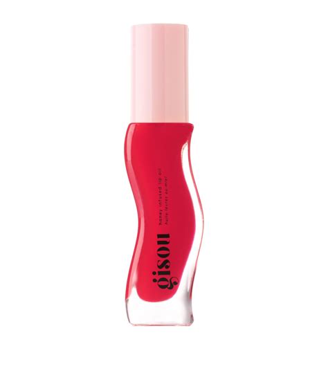 gisou lip oil strawberry sorbet.